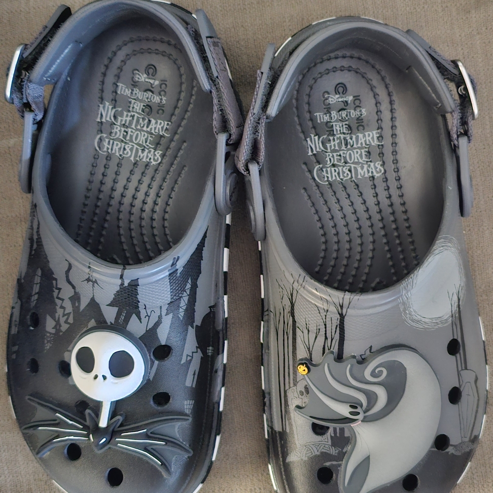 The Nightmare Before Christmas Kids Clogs - Gray